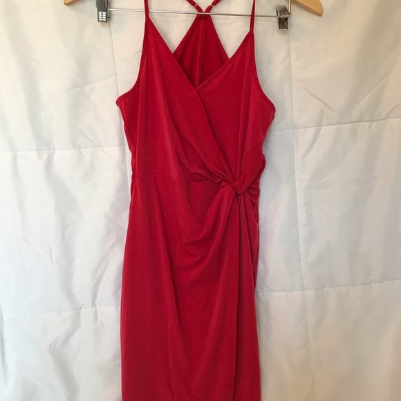 BCBG red wrap dress - Picture 3 of 5